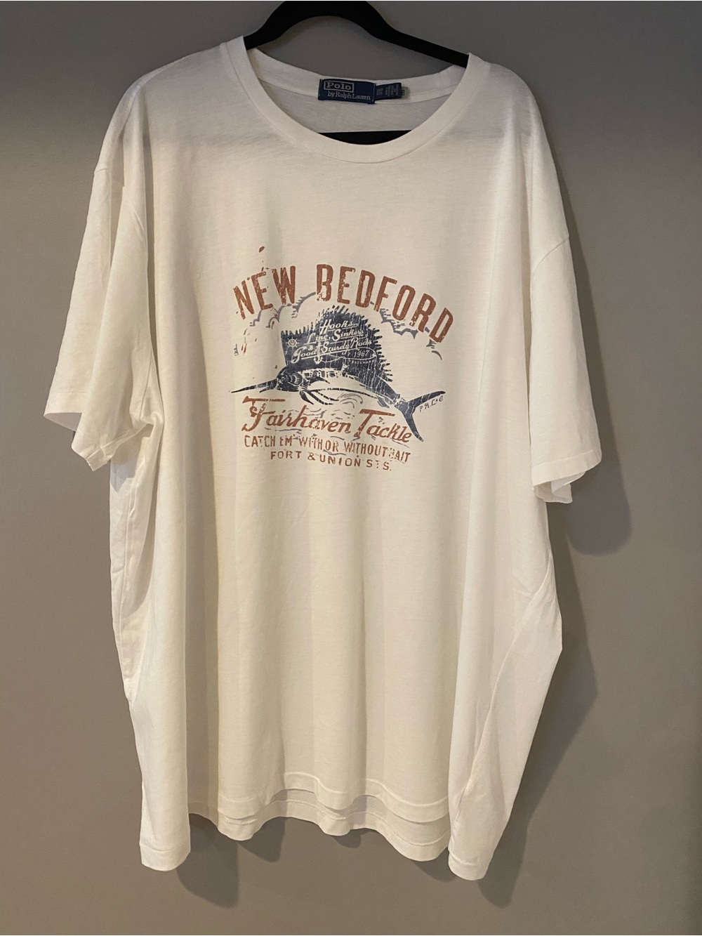 Polo by Ralph Lauren White 'New Bedford' Marlin Graphic Tee